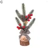 Christmas Decorations Attractive Reusable Wear-resistant Battery Operated Fake Xmas Tree Artificial Tabletop