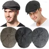 Berets sboy hoed voor mannen Beret unisex beroemde caps vintage tweed peaky blinders platte piek cap street hoeden vrouwen