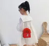 Barnhandväska bär väskor främmande stil prinsessväska flicka pärla crossbody handväska fabrikspris