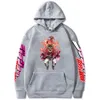 Мужские толстовок толстовок Jojo Bizarre Adventure Harajuku Unisex Hoodie Японское аниме смешная печатная уличная одея