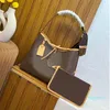 Handtas Purse Carryall okselzak Crossbody schoudertassen mode graan leer oude bloem verstelbare schouderband interne ritssluiting vrouwen tote