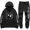 Męskie dresy anime jujutsu kaisen men sets Sets Blukspanty dreski bluzy bluzy joggingowe jesienne zimowe polar jogger garnitur sportowy bluza g221010