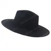 Klassisk mocka 95 cm bred brim fedora hatt för kvinnor män kyrkan jazz hattar bröllop dekorera formell klänning ca2778061