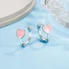 Orecchini a cerchio 2022 Trend Love Heart Earring For Women Girls Party Wedding Gioielli di design coreano Eh461