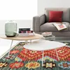 Tappeti Pura Lana Manuale Kilim Tappeto Gauzily Geometria Moderna Tessuto Trama Ruvida Collocazione Colore Negozio Tappetogc195kliyg28