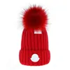 Mens Beanie Cap Designer Bucket Hats New Fashion Women Warm Winter Beanie Large Faux Fur Pom Poms Bobble Hat Outdoor M-4303G