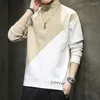 Men's Hoodies 2022 Sweatshirt Men Fashion Clothing Patchwork Lightweight Long Sleeve Top Streetwear Clothes Hip Hop