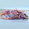 26 couleurs coloré bohême tissu bracelets porte-bonheur à la main ligne Bracelet chanceux amitié dragonne mixte en gros