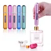 Storage Bottles 1/5pcs 5ml Mini Portable Bottom-Filling Pump Perfume Bottle Sample Refillable Spray Empty Cosmetic Containers Set