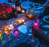 Illumina il cubetto di ghiaccio lampeggiante Decorazione per feste LED Atmosfera incandescente Puntelli per vasche da bagno di Natale Vasi Matrimoni Piscina Club Bar Torri di birra Vacanze Halloween