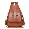 Women Men Backpack Style Genuine Leather Fashion Casual Bags Small Girl Schoolbag Business Laptop Backpack Charging Bagpack Rucksack Sport&Outdoor Packs 6727