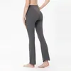 Frauen Yoga Ausgestellte Hosen Groove Sommer Damen Hohe Taille Slim Fit Bauch Bell-Bottom-Hose Zeigt Beine Lange Fitness net Rot Fashion3