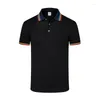 Men's Polos Rainbow Collar Summer Polo Shirts Men 12 Color Cotton Short Sleeve Breathable Fit Work Shirt Male Homme Big Size S-4XL