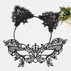 Party Masks Black Lace Masquerade Proms Hallowmas Ball Venetian Sexy Women Mask Headband Hair Band Fancy Dress Carnival Costume