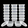 Boîtes de rangement Colonches 20pcs Boule en mousse Round Clear Box Box Contaiteur avec couvercle en argile en argile scellée 221008