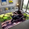 Carpets Panther Carpet Black Leopard Rug For Living Room Large Area Mat Animal Lion Tiger Doormat Bedroom Home Decoration