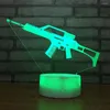 Tafellampen Intelligent creatief product Bedside Lamp Slaapkamer Decoratie 3d Night Light Christmas Decorations Cadeau voor babykamer