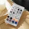 Stud Earrings 12 Pairs/Set Crystal Mixed Color Set Women Fashion Ear Studs Kit Girls Earring Jewelry Accessories