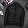 Parkas Masculino Down Parkas Leve Resistente à Água Jaqueta Puffer Short Down Ultrafino Masculino Esportivo Europeu e Americano