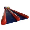 10x3m Popular Inflable Bowling Playground Alley Shooting Ball Game com pinos de boliche e bolas