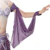 Scenkläder 2022 Belly Dance Accessories Kläder Set Armbands Armband Sari Ropa Danza Del Vientre Tribal Bollywood