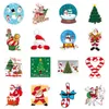 Kerststickers 100 stks vinyl waterdichte vakantiefeestje sticker voor computerbagage -briefpapier wenskaarten