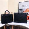 Luxurys Designers ONTHEGO MM GM bag bags handbags M45321 Quality Ladies Chain Shoulder Patent Leather Diamond Evening wallet luxurybag116 louise vutton viuton bag
