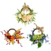Dekorativa blommor d￶rrar h￤ngande kransdekoration konstgjord blommig slinga v￤lkommen dekor f￶r v￤gg f￶nster ytterd￶rr sovrum ￥r v￥ren
