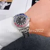 Роскошные супер V5 Mens Watch 40 -миллиметровый пятизвездочный 2022 Blue Red Bezel Автоматическое движение механическое из нержавеющей стали сапфировые стеклянные часы