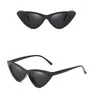 Солнцезащитные очки сексуальные кошачьи глаза Женщины дизайнерские зеркальные зеркало черное треугольник солнцезащитные очки женские линзы оттенки для женщин