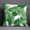 Pillow Green Leaf Series Gift Cover Home Office Furniture Bedroom Sofa Car Polyester Print