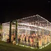 Stringhe Luci per tende a LED per esterni Stringa Ghiacciolo impermeabile Ghirlanda di luce sulla finestra Lampada da giardino Decorazione dell'anno natalizio