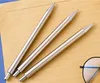 Stainless Steel Pen Ballpoint Pens Click silver Custom Wedding gift diy personalized logo epoxy resin glitter steels non clip meta7420341