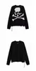 Men's Sweaters 2022 Mastermind World Sweater Cardigan Black Skull Print MMJ V-Neck Men Women