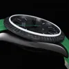 Montre DE Luxe luxury watch 36mm ETA2836 automatic mechanical movement carbon fiber case Soft frog rubber strap Mens watches wristawatches