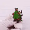 Broscher lilla John Robin Hood Brosch Cartoon Metal Badge Bag Accessories Pins