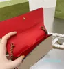 Mini Classic Retro Ladies Cherry Portafogli in pelle marrone 18 cm Laddy Borsa a mano Portafoglio in pelle Messenger Bag Fashion Designer 2022