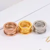Designer Stijl kwaliteit Luxe Mode-sieraden paar Liefde Ring 925 s Keramische 2-3 mannen en vrouwen lente ringen Brief B274Q
