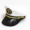 Bérets noir blanc rouge rayé enfants militaire chapeau casquette garçon fille soldat capitaine marin armée Vintage os Gorras pour enfants