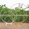 Party Decoration Circle Wedding Props Birthday Decor Wrought Iron Round Ring Arch Backdrop Metal Balloons Plinth Stand