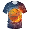 Men039s Футболки Men39s Летняя мода 3D футболка Blue Flame Dragon Забавный дизайн Мужчины Женщины Печатные крутые баскетбольные топы Unis4837932