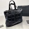 Borsa della spesa in cotone autunno inverno Totes Designer Borsa leggera in metallo con logo di grande capacità Borsa da donna portatile per pendolarismo Borse a tracolla