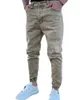 Jeans pour hommes Automne Slim Fit Jeans pour hommes Pure Color Casual Jeans à taille élastique Poutre Pied Pantalon Streetwear Jogger Denim Pantalon Homme 221008