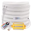 Streifen wasserdichtes Neonlichtschild EU 220V LED-Streifen Flexseil Fernbedienung SMD-Band 2835 120Leds/m Rohr