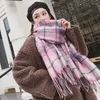 Шарфы 200 70 см 2022 Осенний зимний теплый кашемировый шарф для шарф -шарф женский шаль и обернуть бандана пашмина длинная кисточка Женское одеяло