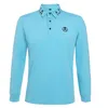 Abbigliamento da golf da uomo primaverile e autunnale a maniche lunghe Tshirt 4 colori per il tempo libero in tessuto per sport all'aria aperta Camicie da golf7708691