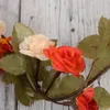 الزهور الزخرفية 2pcs مصطنعة للديكور المنزل وهمية مجفف زهرة الخريف لوازم زفاف الكرمة معلقة zjh005