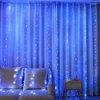 Strings USB Gordijn LED Fairy Lights With Hook Room Christmas String Decor voor bruiloft 2022 jaar vakantietuindecoratie