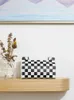 Tissue Boxes Napkins Houndstooth Zebra Pattern Checkerboard Paper In Toilet Car PU Leather Living Room Creative High end Light Luxury 221008