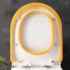 Toiletbrief deksels dikke deksel met handgreep wasbaar zacht kussen praktische kussen eenvoudige installatie